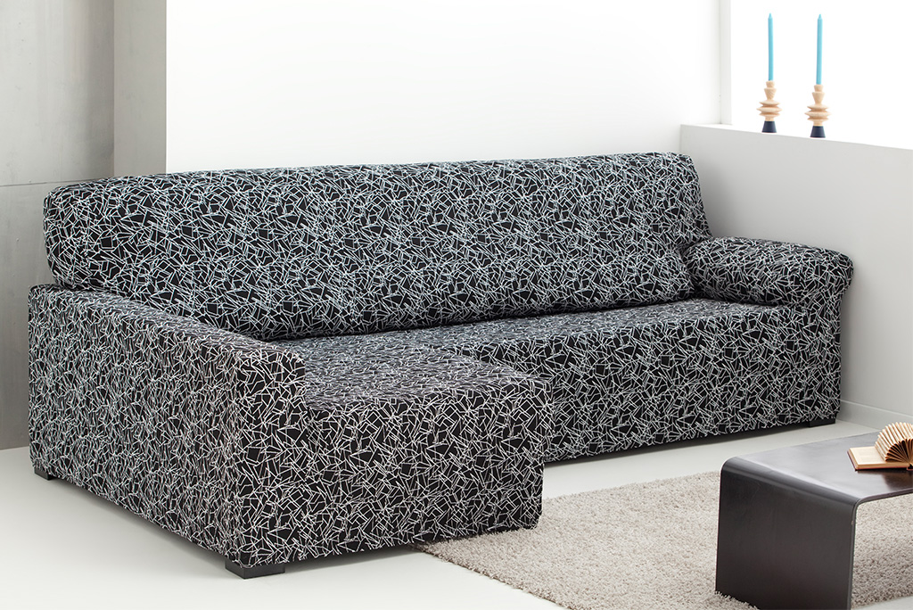 Funda de sofá chaiselongue elástica, modelo Sirocco